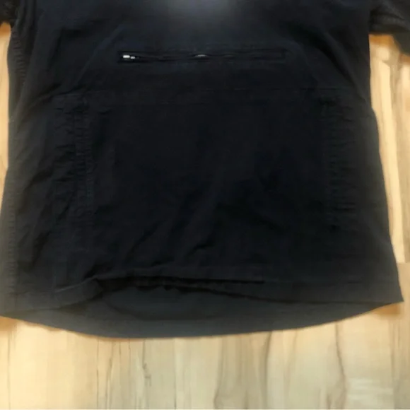 Abercrombie & Fitch Navy Pullover Zip Hoodie with White Hood Cotton Boat Jacket - Picture 4 of 9